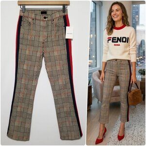 NWT‎ MOTHER The Insider Ankle Plaid - As Seen On Jamie Chung